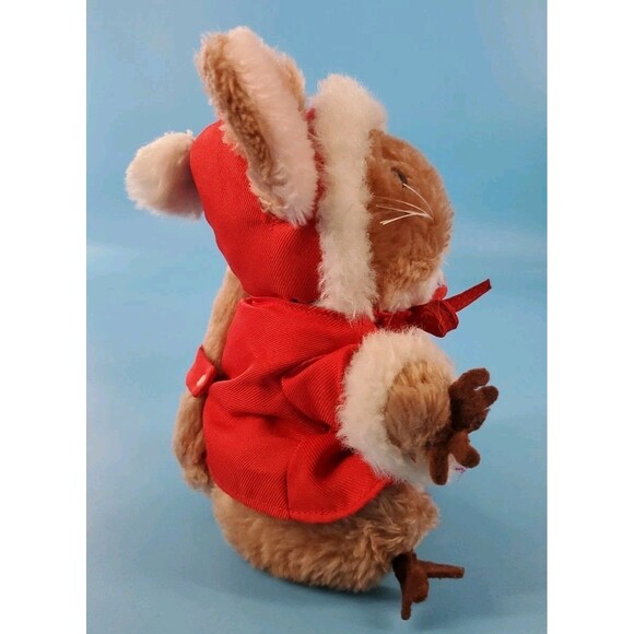 Merry Mouse Christmas Mouse Dakin  Plush Stuffed Animal Priscilla Hillman 1981 - Picture 3 of 11